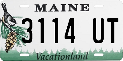 ME license plate 3114UT
