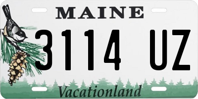 ME license plate 3114UZ