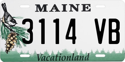 ME license plate 3114VB