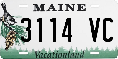 ME license plate 3114VC