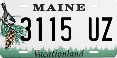 ME license plate 3115UZ