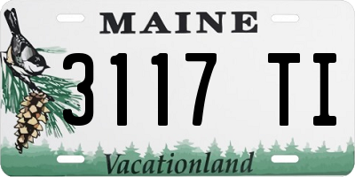 ME license plate 3117TI