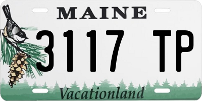 ME license plate 3117TP