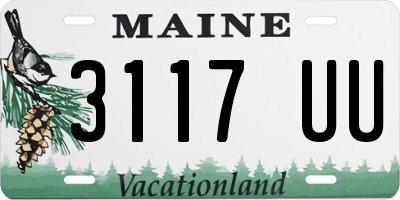 ME license plate 3117UU