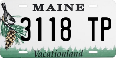 ME license plate 3118TP