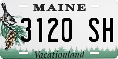 ME license plate 3120SH
