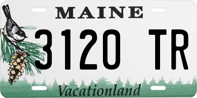 ME license plate 3120TR