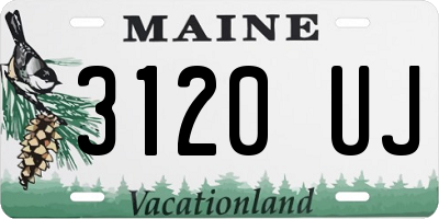 ME license plate 3120UJ