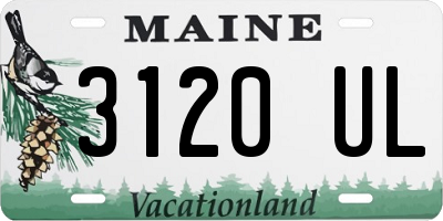 ME license plate 3120UL
