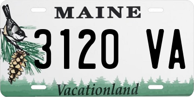 ME license plate 3120VA