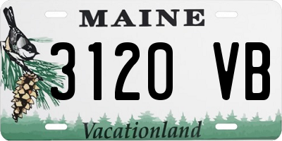 ME license plate 3120VB