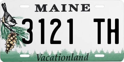 ME license plate 3121TH
