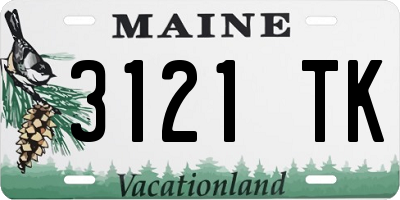 ME license plate 3121TK