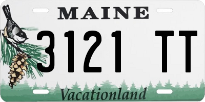 ME license plate 3121TT