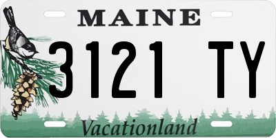 ME license plate 3121TY