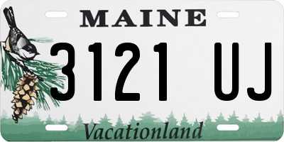 ME license plate 3121UJ