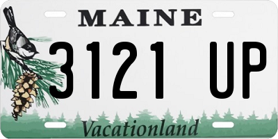 ME license plate 3121UP