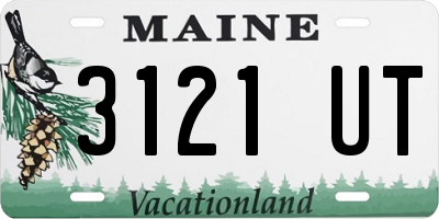 ME license plate 3121UT