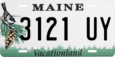 ME license plate 3121UY