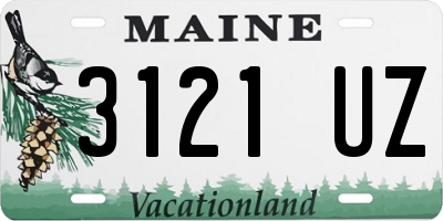 ME license plate 3121UZ