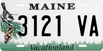 ME license plate 3121VA