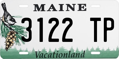 ME license plate 3122TP