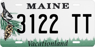 ME license plate 3122TT