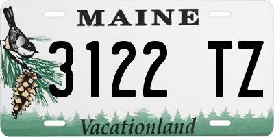 ME license plate 3122TZ