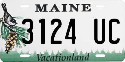 ME license plate 3124UC