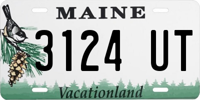 ME license plate 3124UT