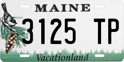 ME license plate 3125TP