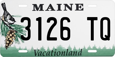 ME license plate 3126TQ