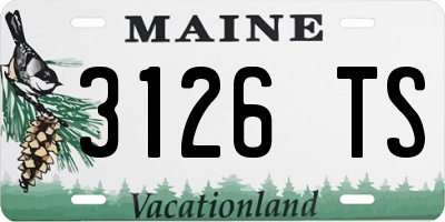 ME license plate 3126TS