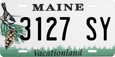 ME license plate 3127SY