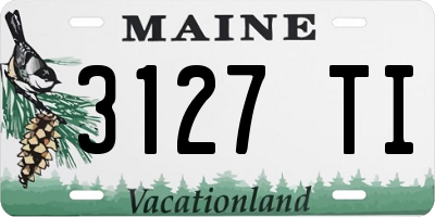ME license plate 3127TI