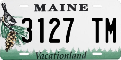 ME license plate 3127TM