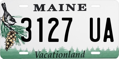 ME license plate 3127UA
