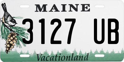 ME license plate 3127UB