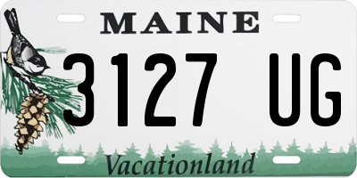 ME license plate 3127UG