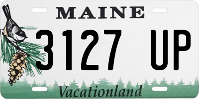 ME license plate 3127UP