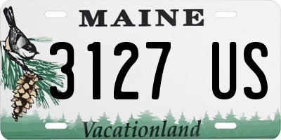 ME license plate 3127US