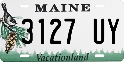 ME license plate 3127UY