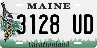 ME license plate 3128UD