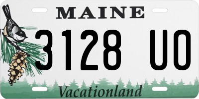 ME license plate 3128UO