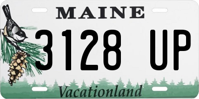 ME license plate 3128UP