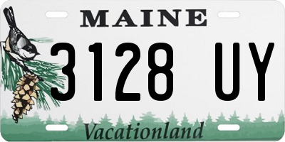 ME license plate 3128UY
