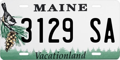ME license plate 3129SA