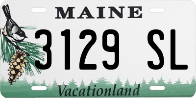 ME license plate 3129SL