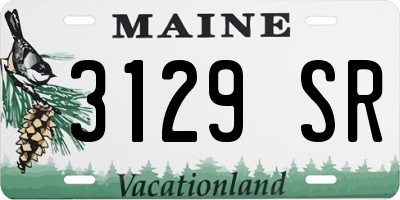 ME license plate 3129SR