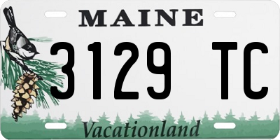 ME license plate 3129TC